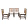 Set of Four Danish Teak Dining Chairs, Scandinavia, 1960s