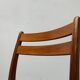 Set of chairs with a minimalist pattern, 1960s