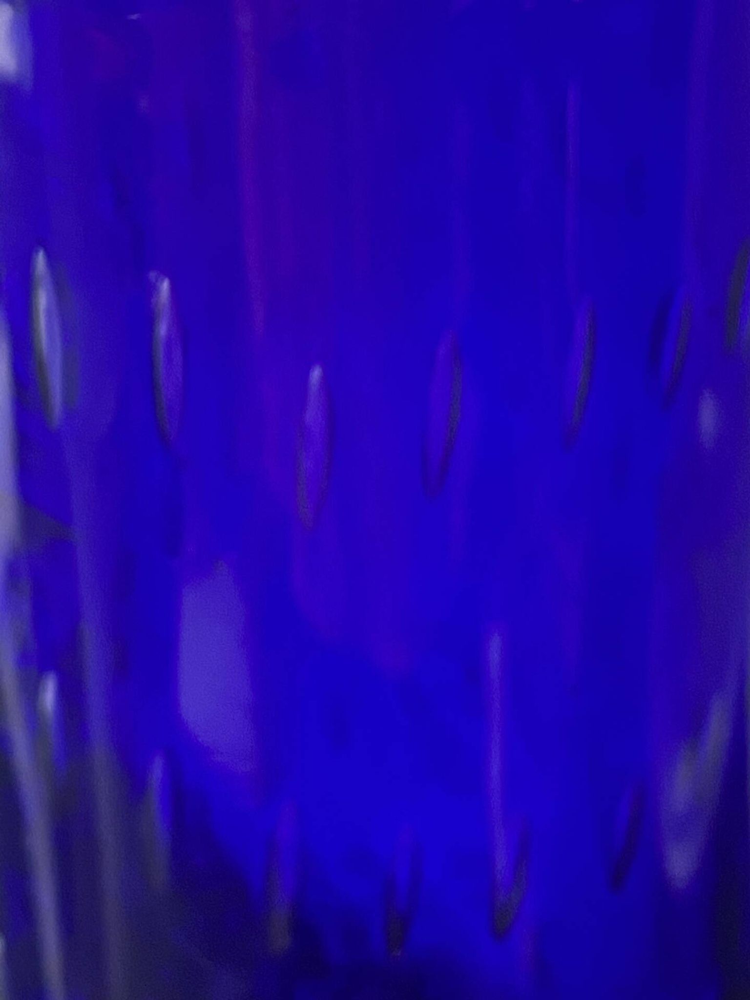 Vintage Scandinavian cobalt blue bubble glass vase from the brand.