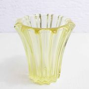Vase Art Deco Pierre D'Avesn jaune