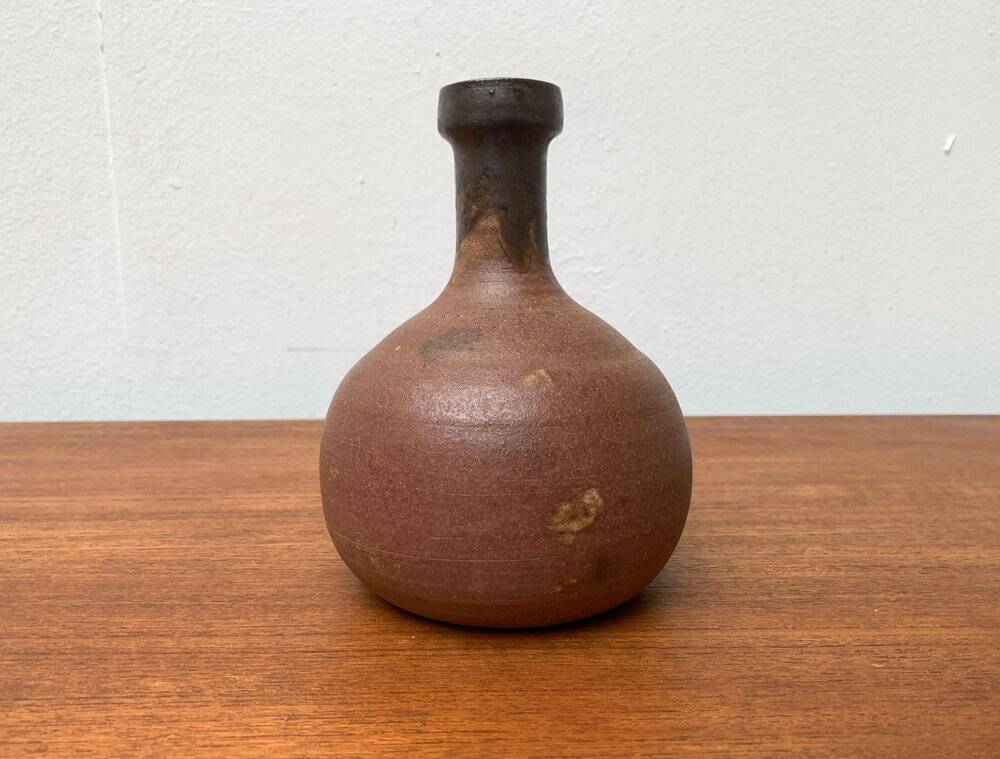 Mid-century German studio pottery vase by Melitta Teubner, 1960s.