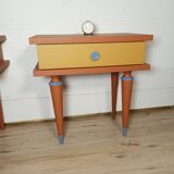 Pair of vintage bedsides