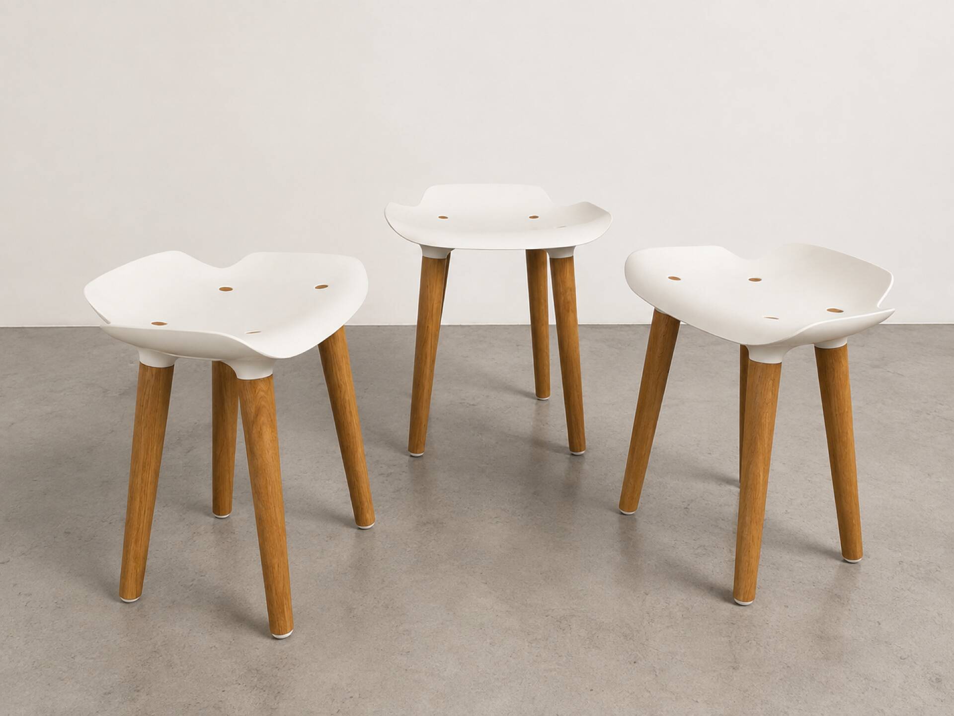 Tabourets Pilot par Patrick Rampelotto & Fritz Pernkopf pour Quinze & Milan