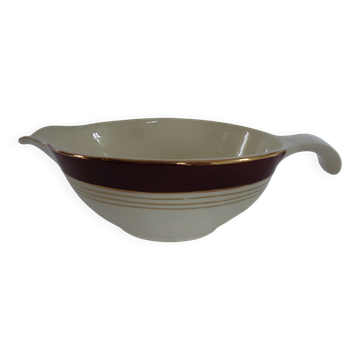 Saucière porcelaine opaque digoin sarreguemines modèle pasteur