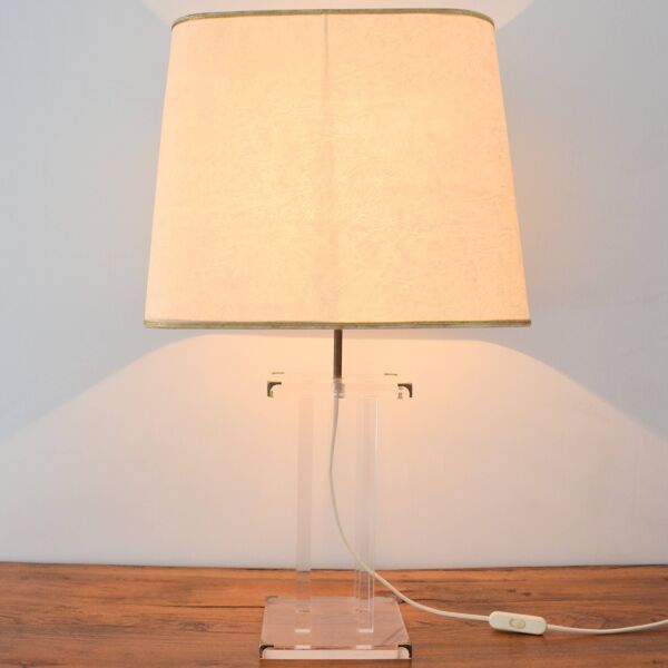 Lampe de table  » Cristal  » David Lange vintage 1970s