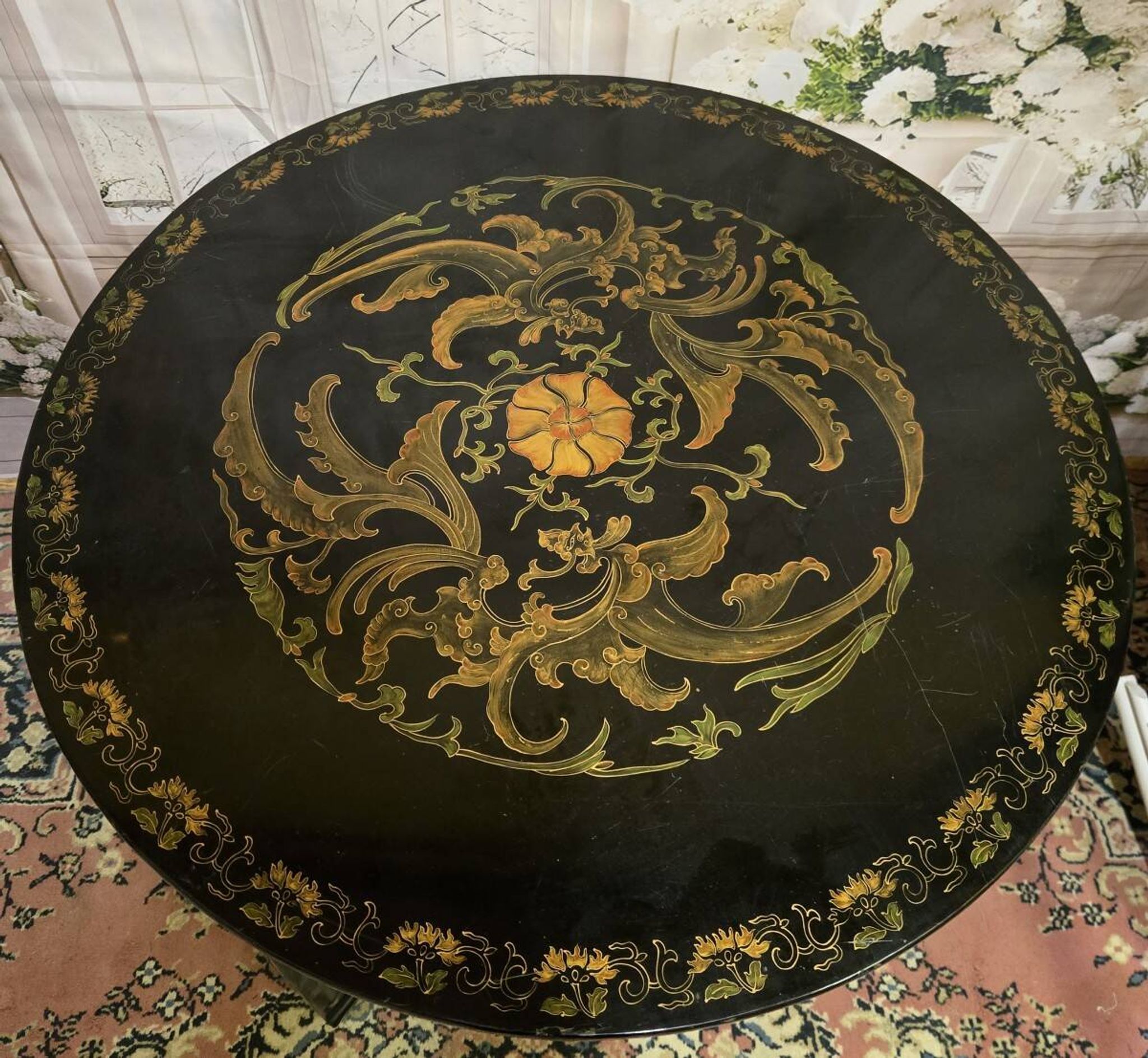 Asie XXeme : table d'appoint en laque
