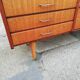 Vintage chest of drawers 3 drawers 1 flap