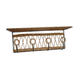 Wicker wall coat-hanger 1960