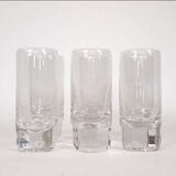 Six Pitagora model glasses designed by Marco Zanuso for Arnolfo di Cambio.