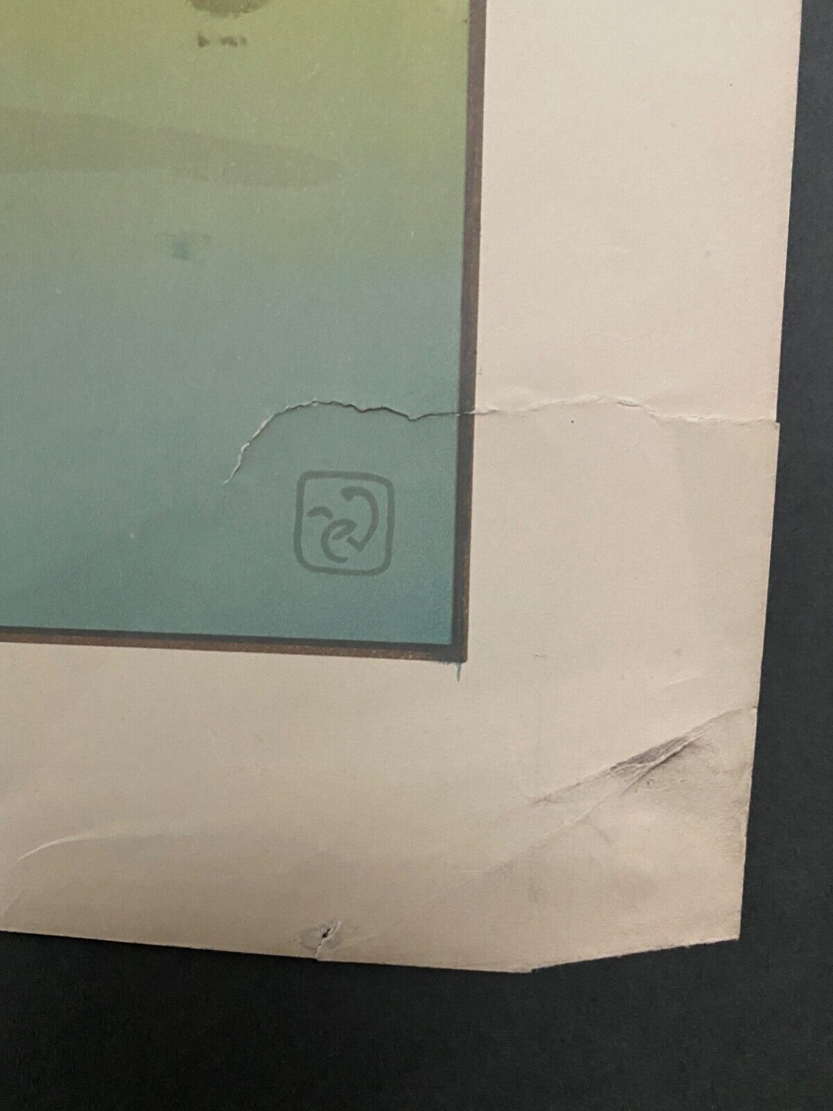 Lithograph by Henri Rivière The Sunset