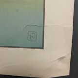 Lithograph by Henri Rivière The Sunset