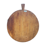 Old cutting board 59 x 49 cm round