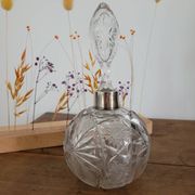 Chiseled crystal bottle