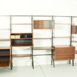 XL Danish Modular Teak Wall Unit in Rosewood by Poul Cadovius, 1960s