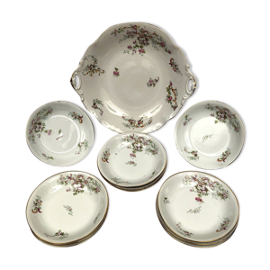 Partie de service à dessert, porcelaine