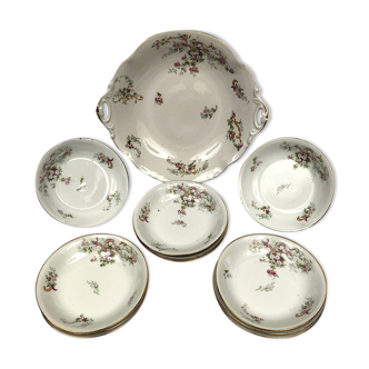 Dessert service part, Limoges porcelain