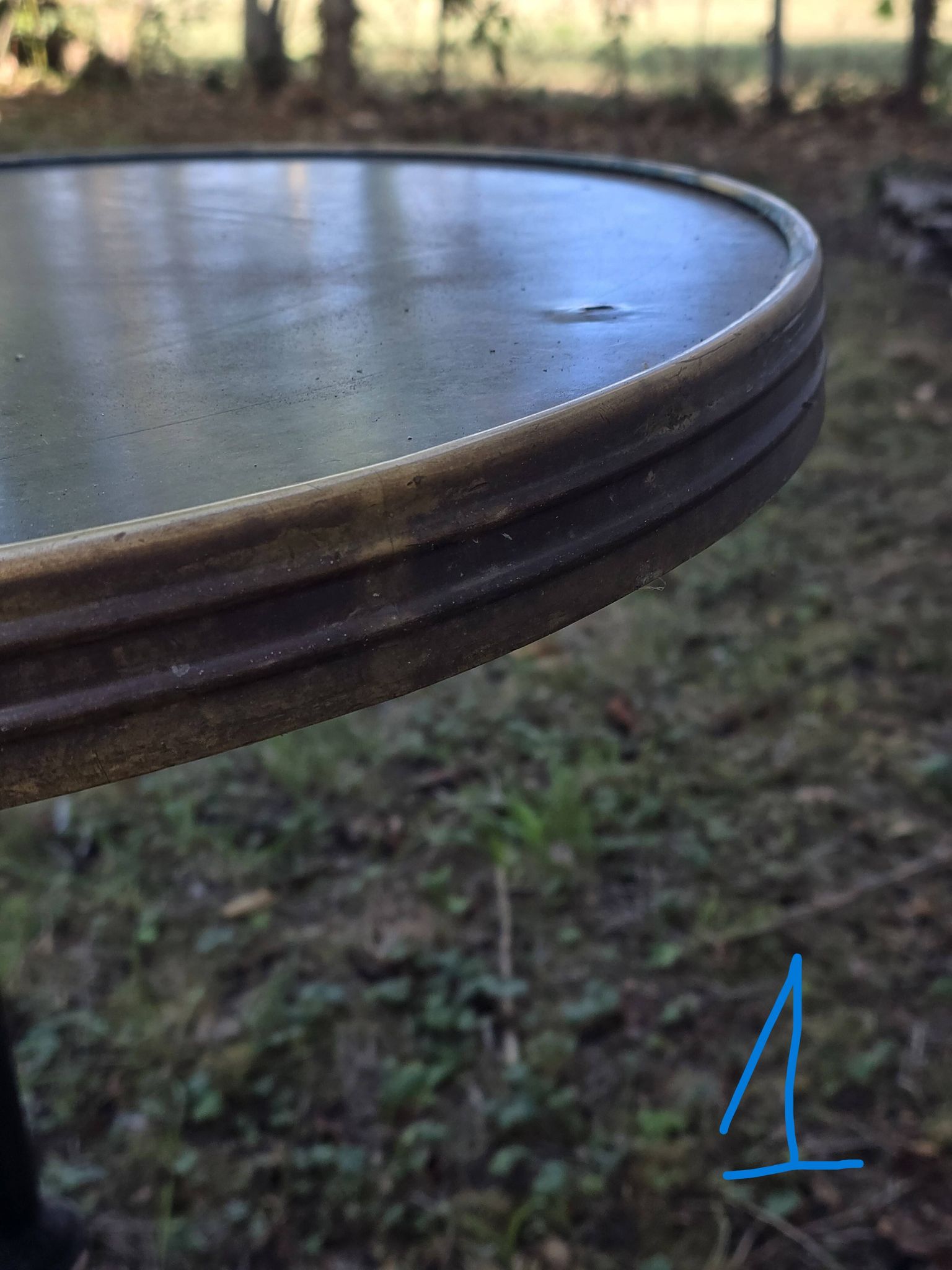 antique bistro table