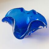 Labelled Bullicante Murano glass ashtray, 1960s