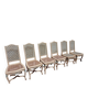 6 chaises peintes milieu du 20eme siècle
