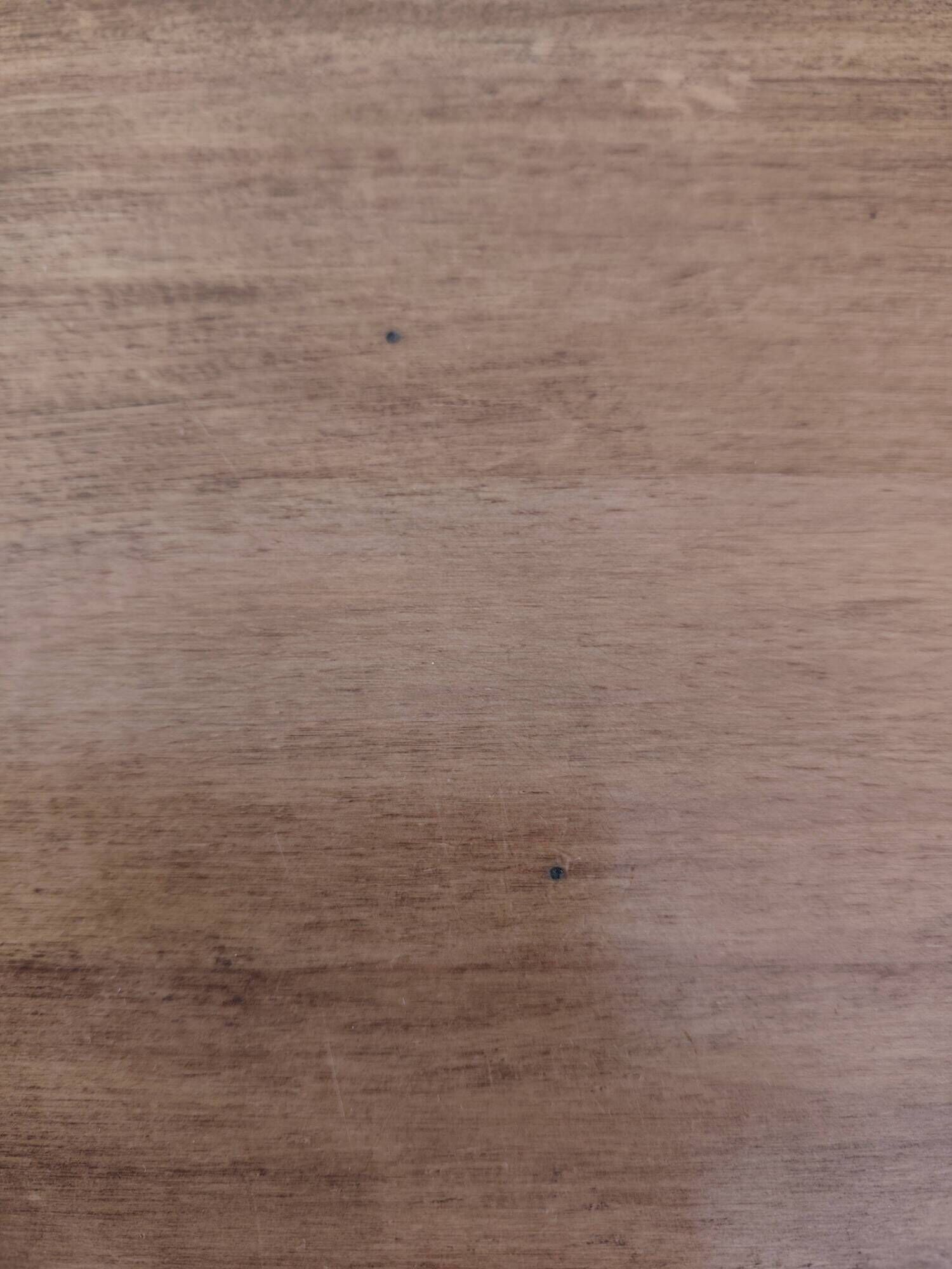 Small wooden piece of furniture, cabinet style, false drawers.