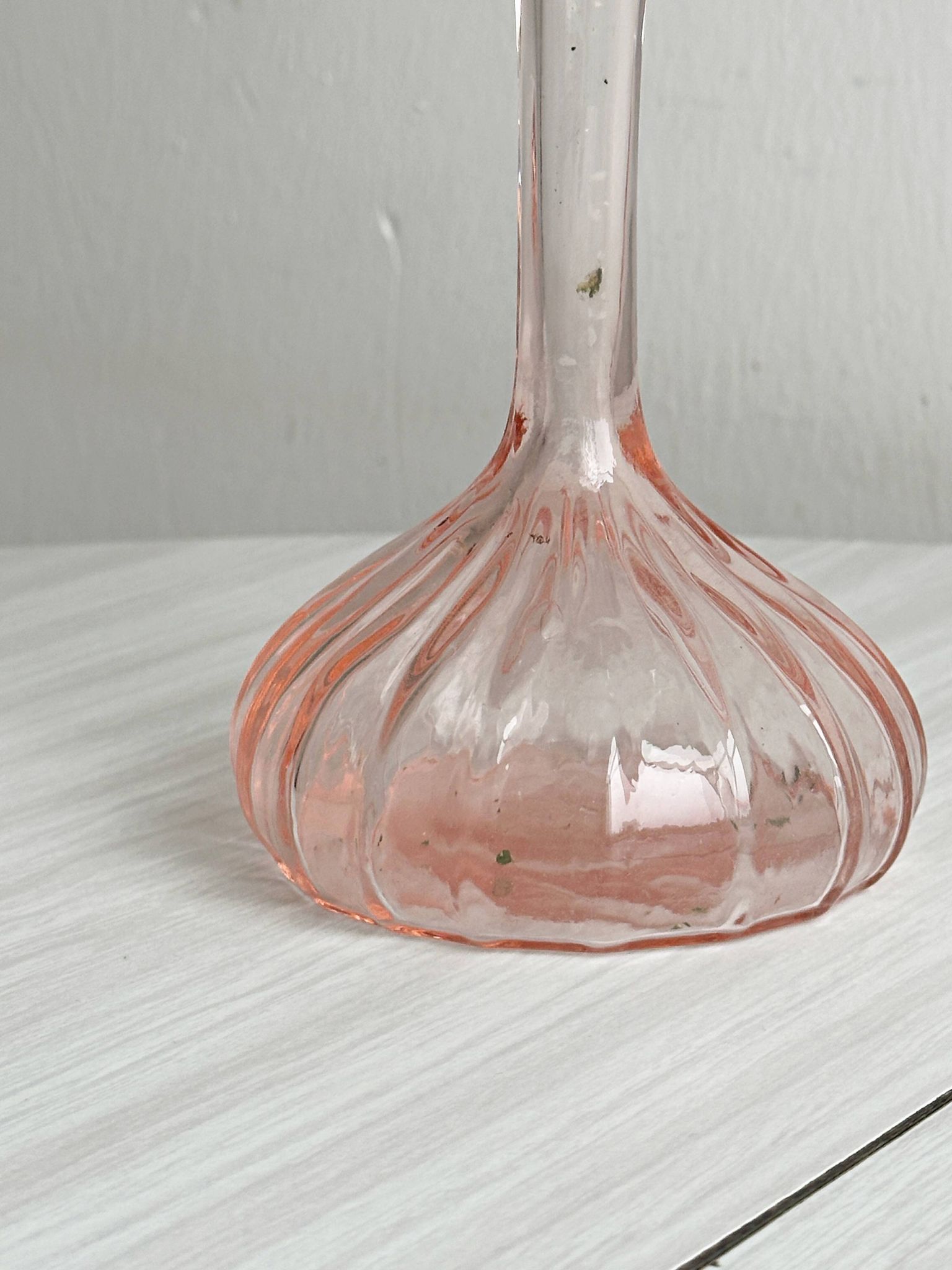 vase en verre soufflé vieux rose