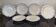 6 assiettes creuses en faïence bleue et blanche de Saint Amand et Hamage