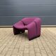 2x Artifort Groovy F598 by Pierre Paulin, Violet, original