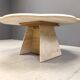 Vintage flower shaped travertine coffee table, 1970s