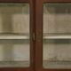 Large counter/trade sideboard with sliding glass doors
