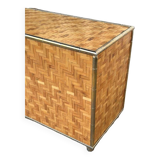Beautiful Vintage Bamboo Sideboard in Gabriella Crespi style, Italy Circa 1970