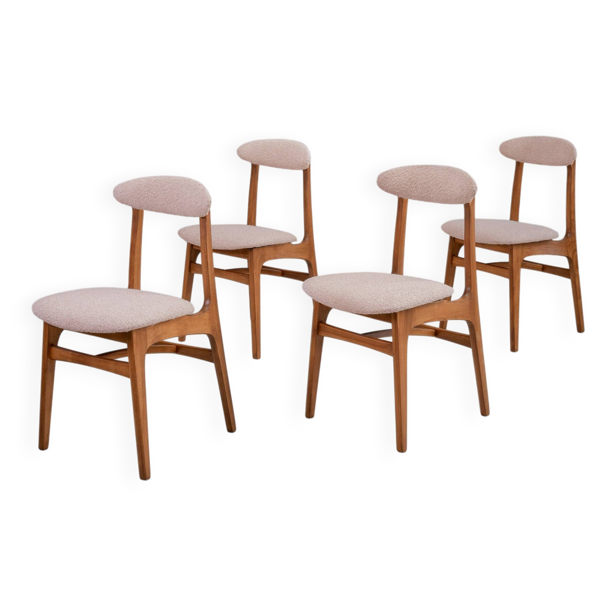 Chaise de salle à manger vintage par Hałas, restaurée