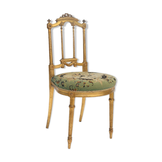 Gilded wooden chair