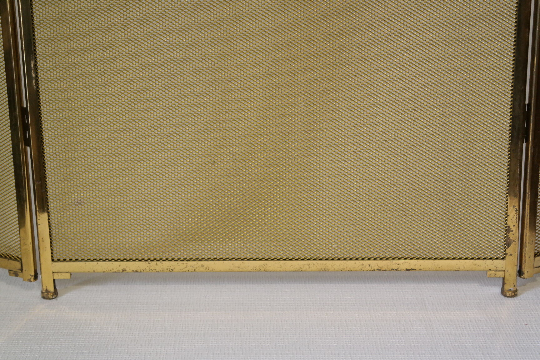 Vintage brass chimney firewall