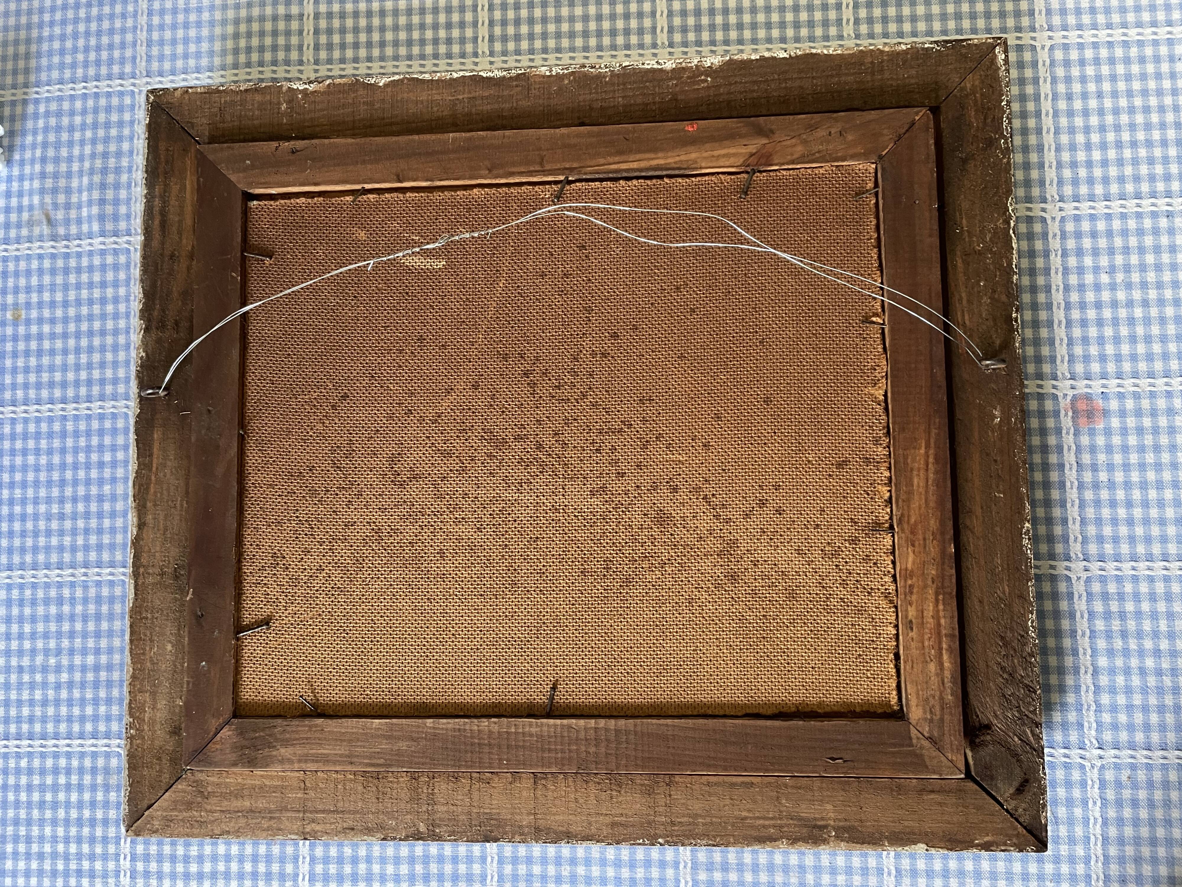 Old painting bouquet of flowers