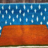 Handcrafted Berber rug in pure natural wool, size 150 x 250 cm