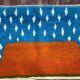 Handcrafted Berber rug in pure natural wool, size 150 x 250 cm