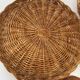 Wall composition of 6 baskets and trays in natural wicker and black.