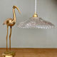 Vintage glass lampshade pendant light - tableware collection -