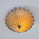 Murano glass scalloped flushmount ceiling light, Italy 1960s
