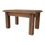 Small vintage oak plant stand stool