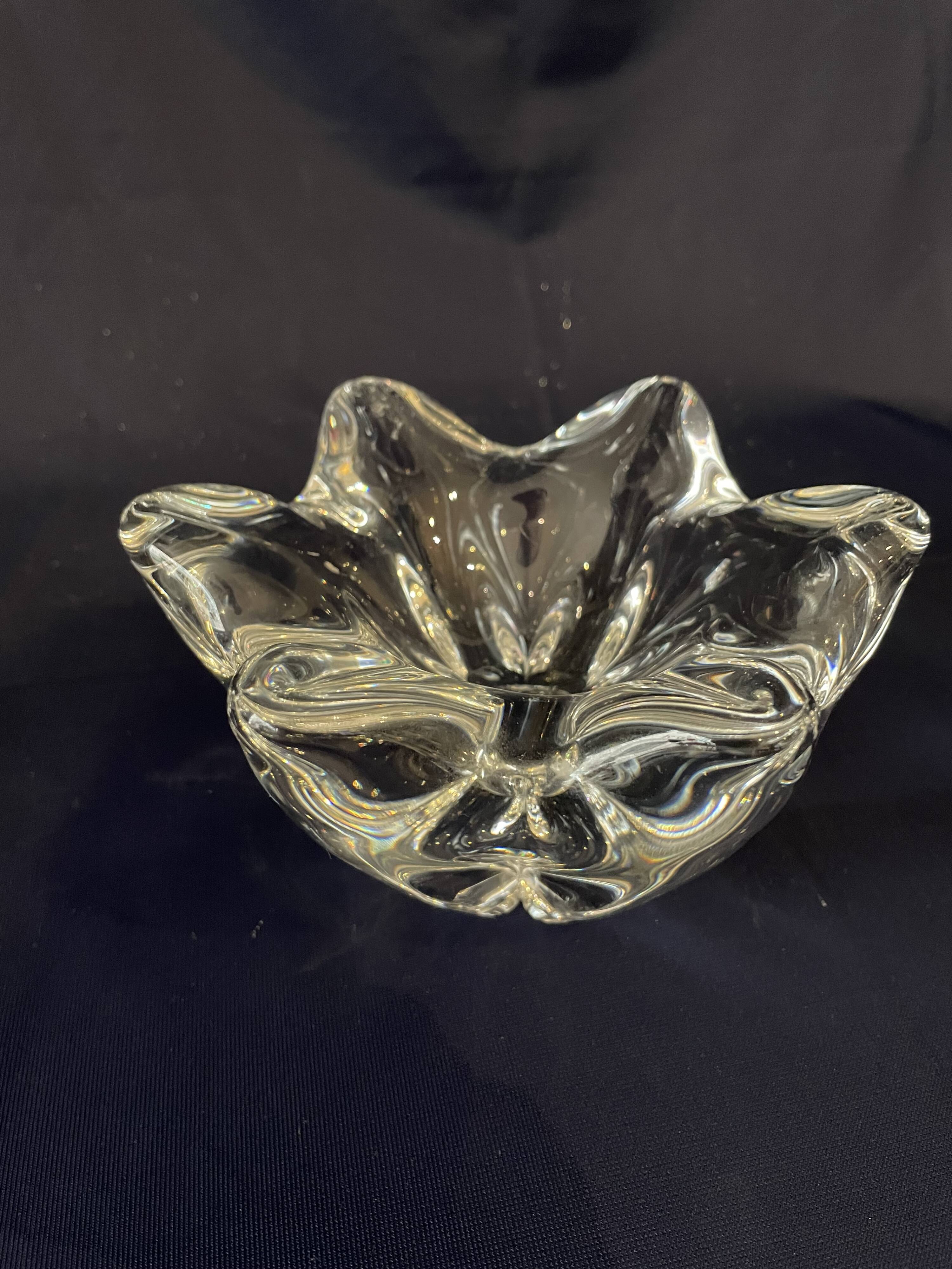 Baccarat crystal ashtray or pocket tray elegant shape