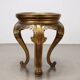 Table basse ancienne en bois laqué chinoiserie, Italie, début XXe siècle