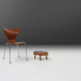 rustic wooden side table