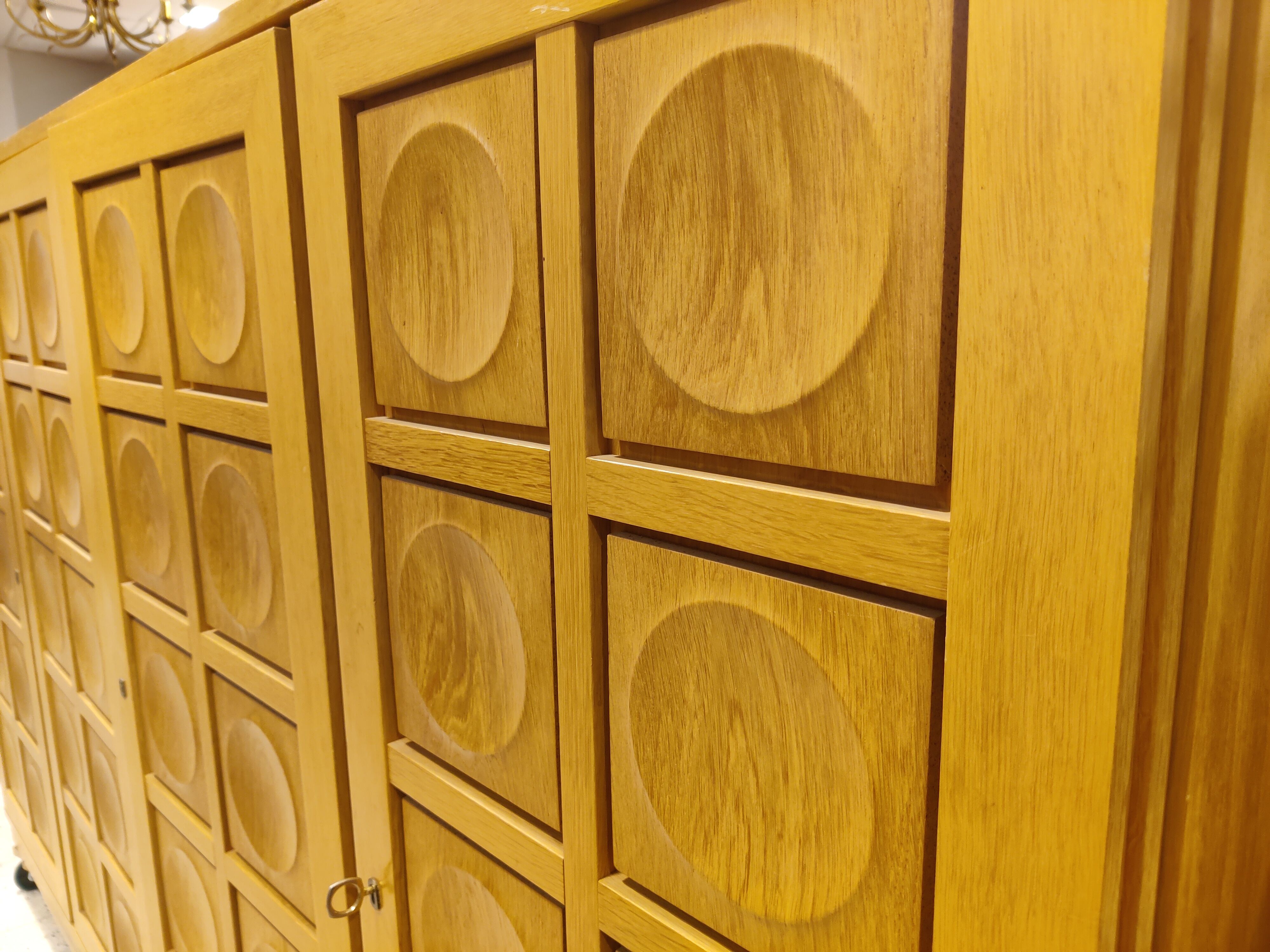 Vintage xxl brutalist highboard, 1970s