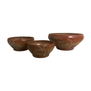Trio de saladiers en - artisanal