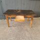 Wooden farmhouse table top black patina