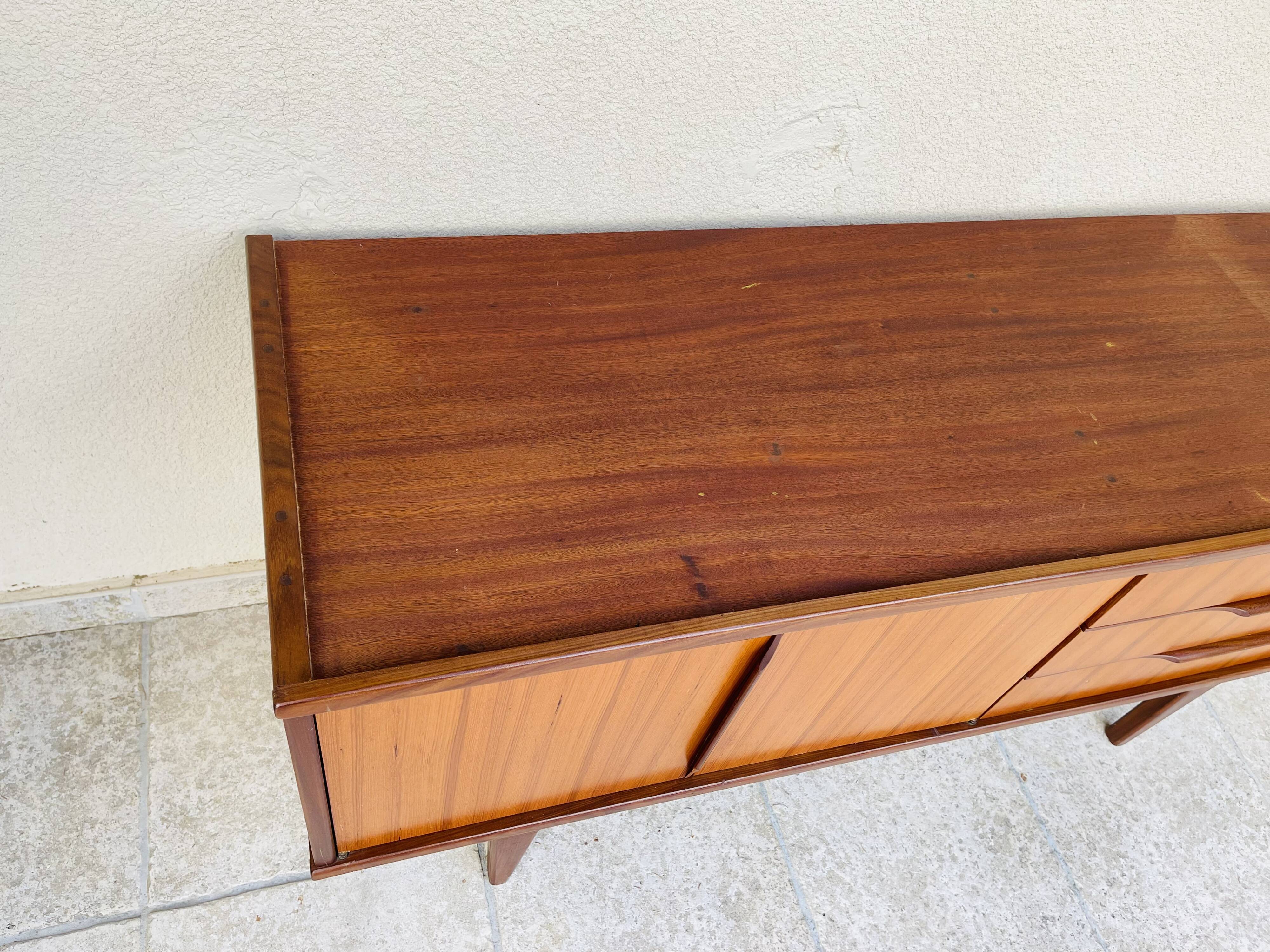 Scandinavian teak row