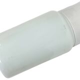 Vintage White Porcelain Wall Light with Milk Glass, 1970s