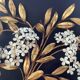 Hans Kogl 2 Vintage Wisteria Floral Wall Sconces with Gold Leaf Finish, 4 Lights