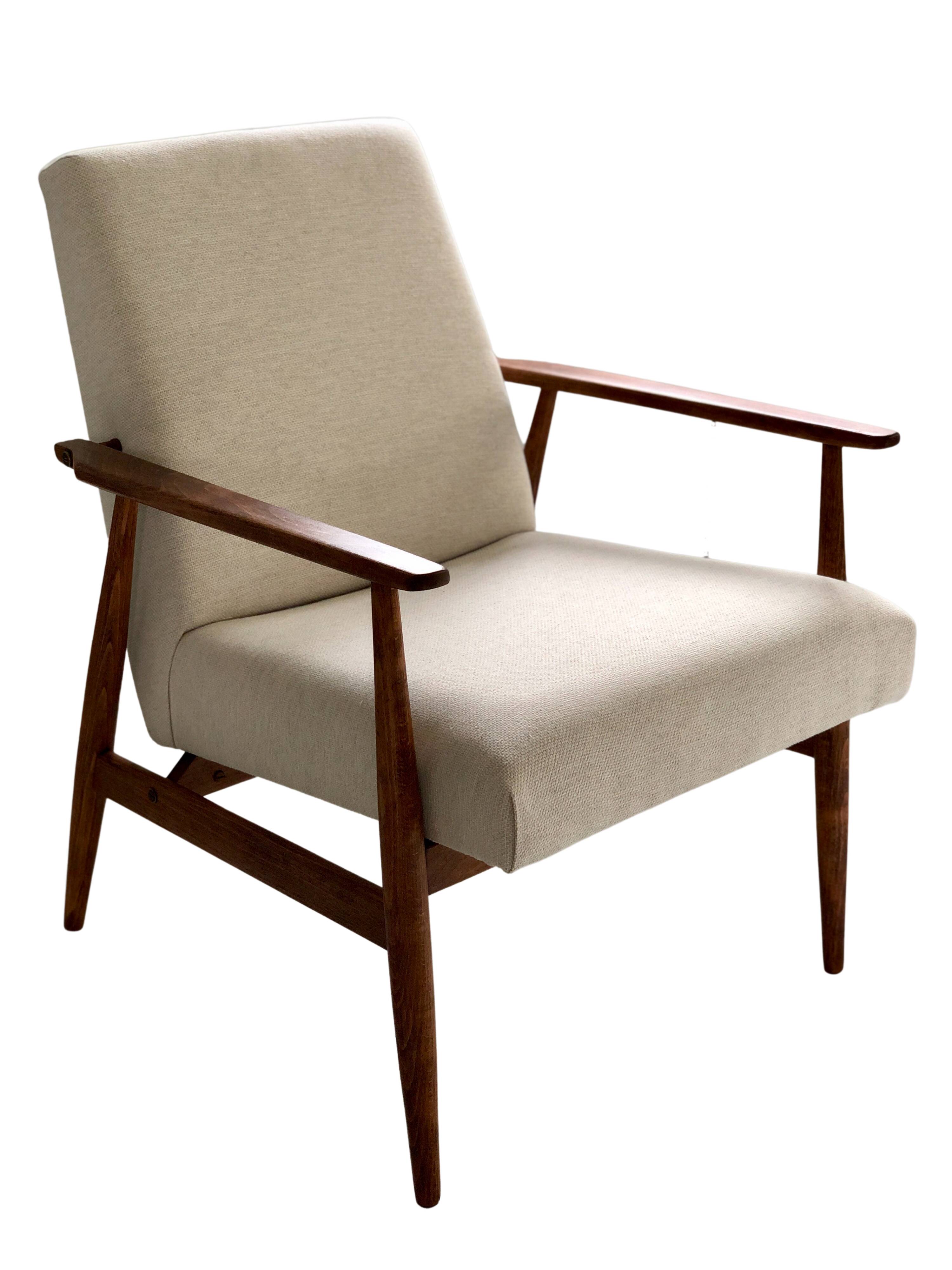 Mid-century beige armchairs by Henryk Lis, 1960s, set of 2